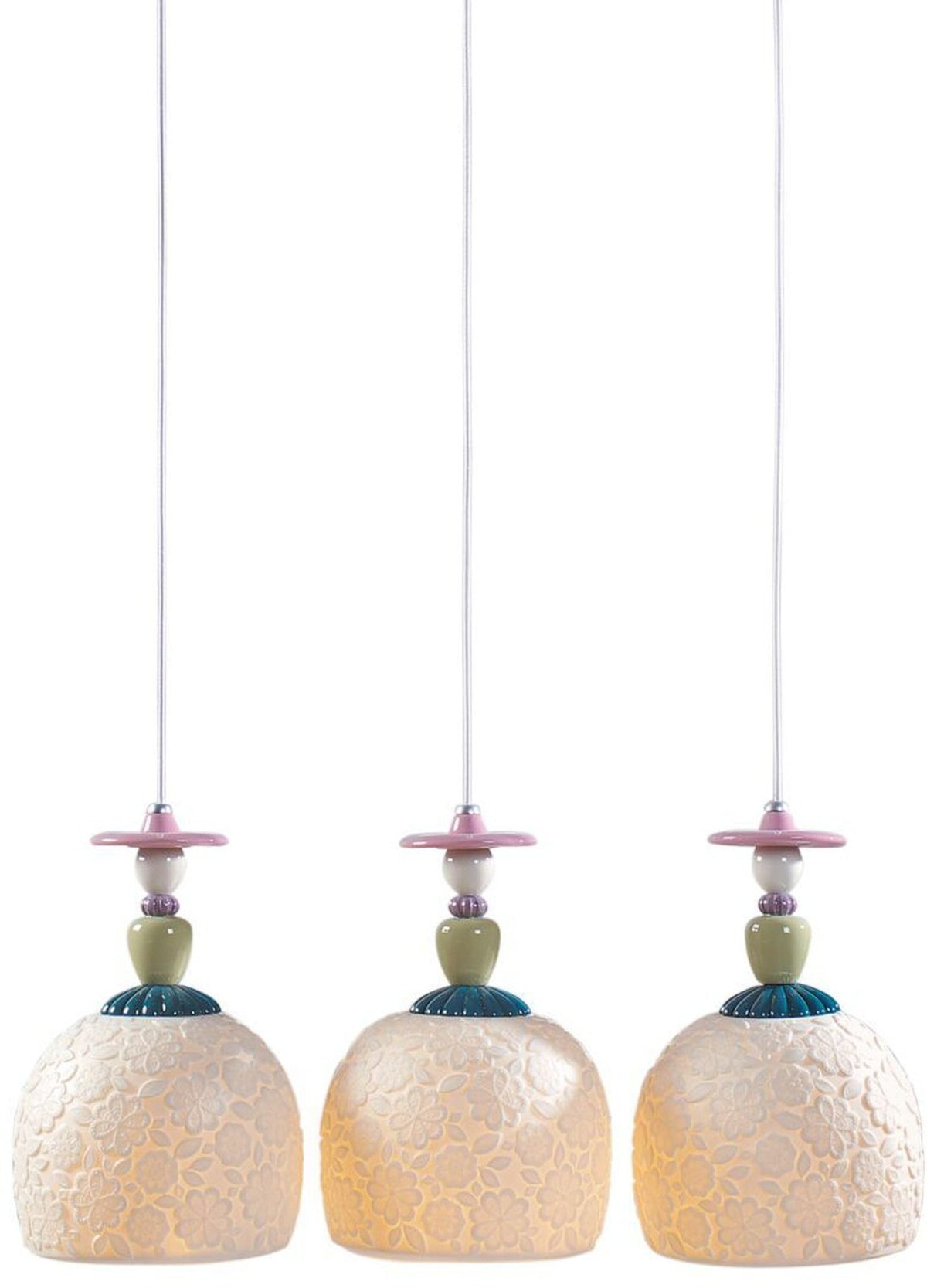 Lladro Mademoiselle Lineal Canopy 3 Lights Gazing At The Ocean Ceiling Lamp (US)