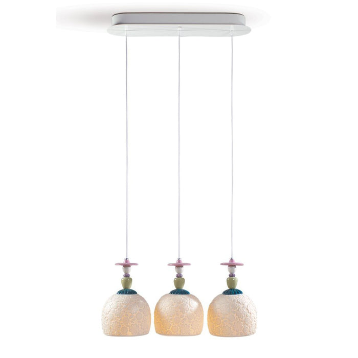 Lladro Mademoiselle Lineal Canopy 3 Lights Gazing At The Ocean Ceiling Lamp (US)