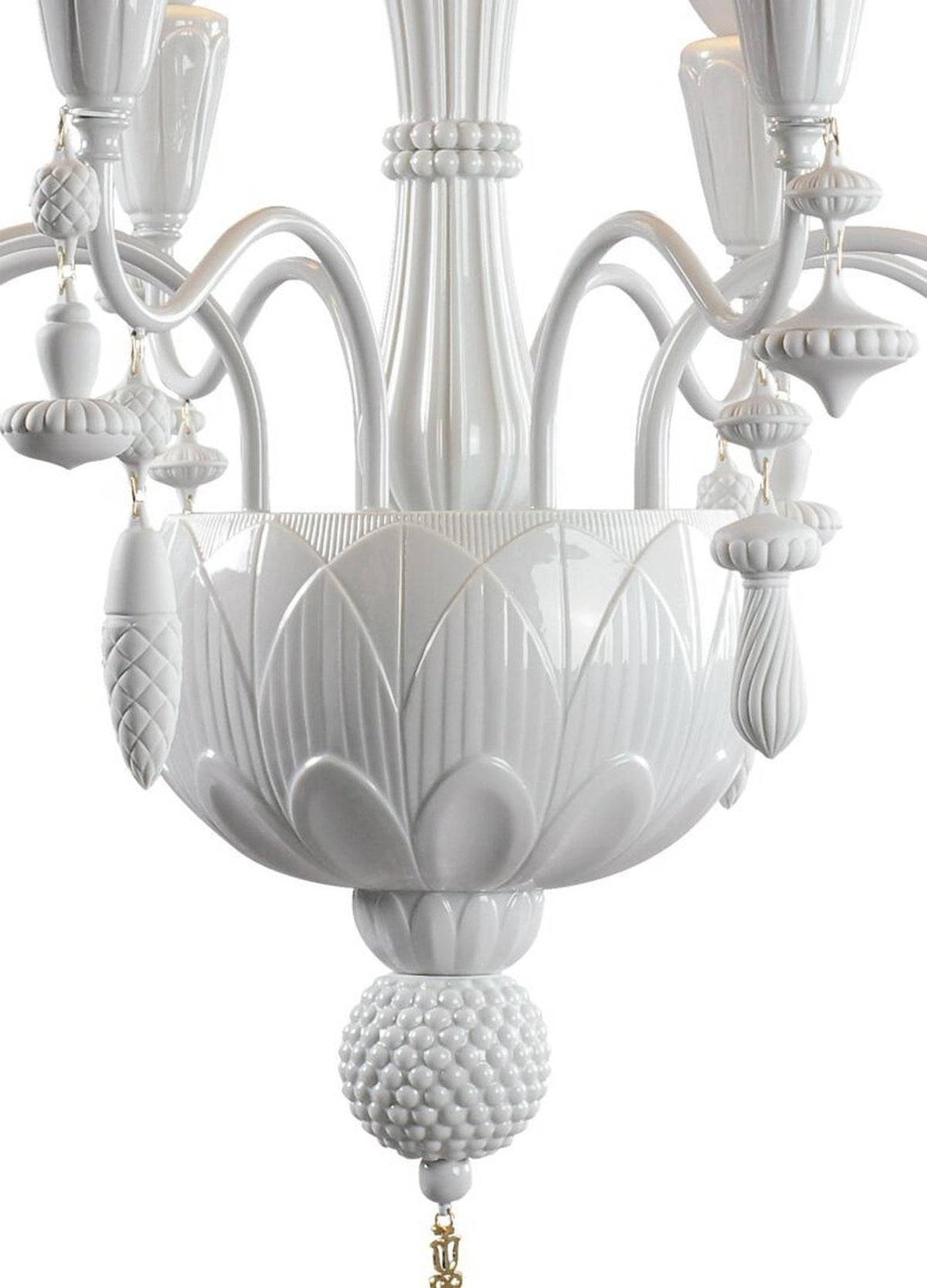 Lladro Ivy and Seed 8 Lights Chandelier Flat Model (US)