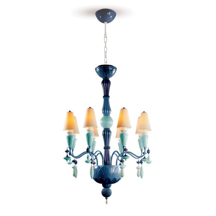 Lladro Ivy and Seed 8 Lights Chandelier Flat Model (US)