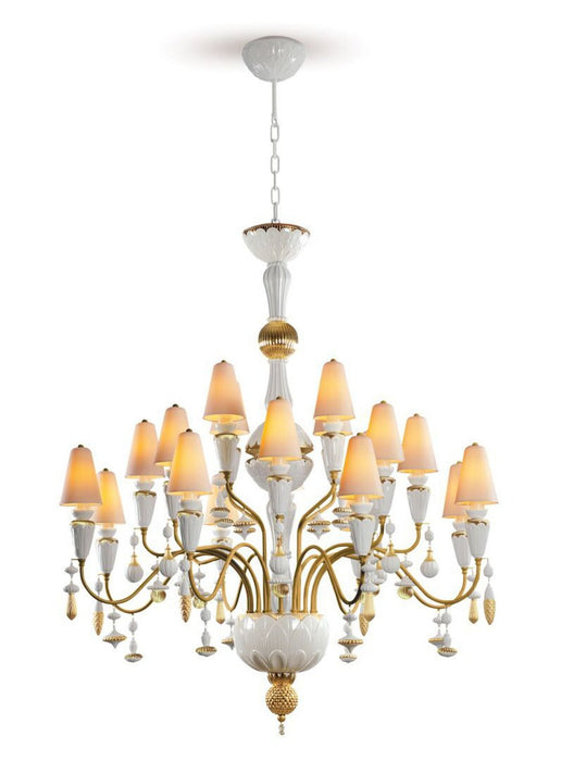 Lladro Ivy and Seed 20 Lights Chandelier Flat Model (US) - Medium