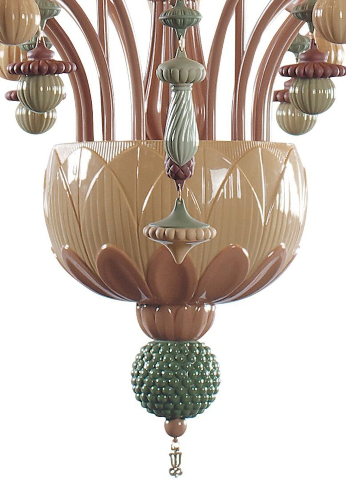 Lladro Ivy and Seed 20 Lights Chandelier Flat Model (US) - Medium