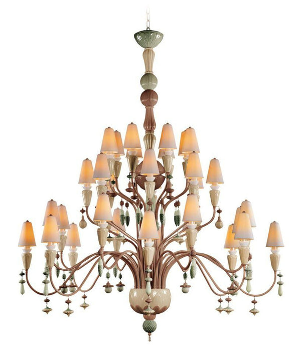 Lladro Ivy and Seed 32 Lights Chandelier Flat Model (US) - Large