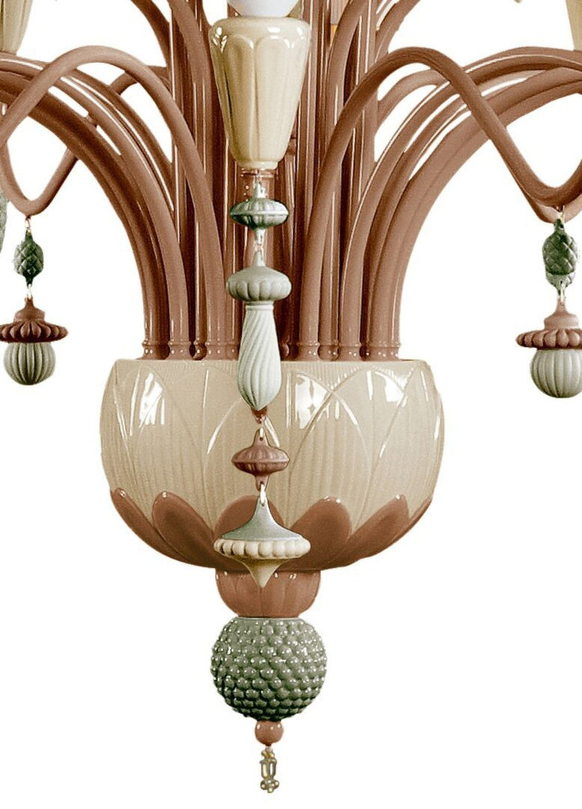 Lladro Ivy and Seed 32 Lights Chandelier Flat Model (US) - Large
