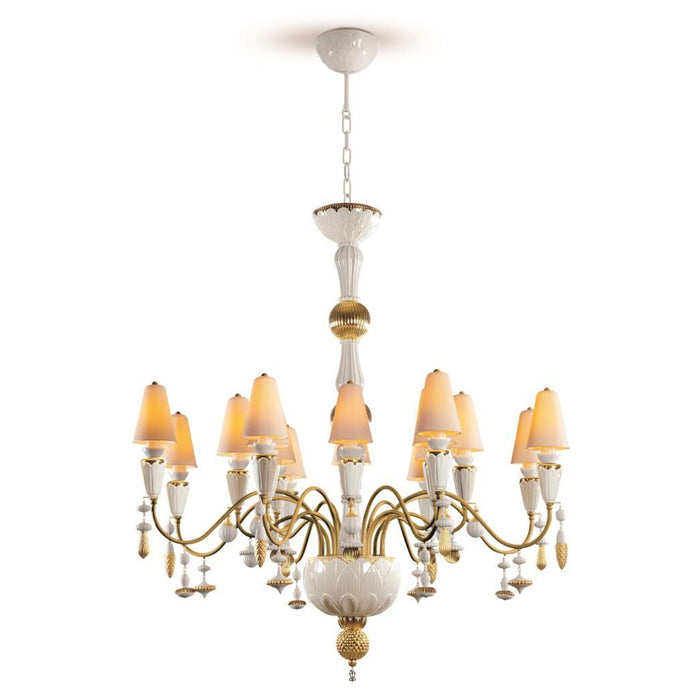 Lladro Ivy and Seed 16 Lights Chandelier Flat Model (US)