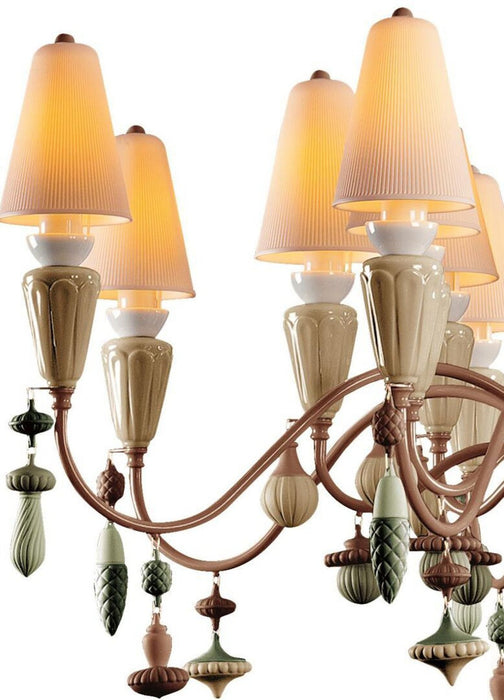 Lladro Ivy and Seed 16 Lights Chandelier Flat Model (US)