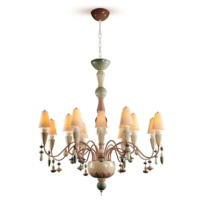 Lladro Ivy and Seed 16 Lights Chandelier Flat Model (US)