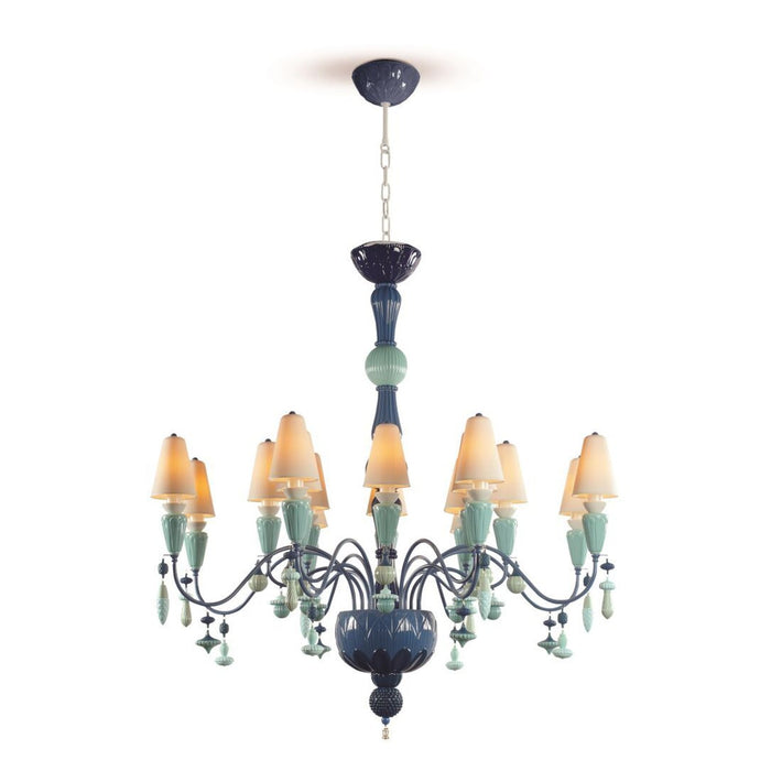 Lladro Ivy and Seed 16 Lights Chandelier Flat Model (US)