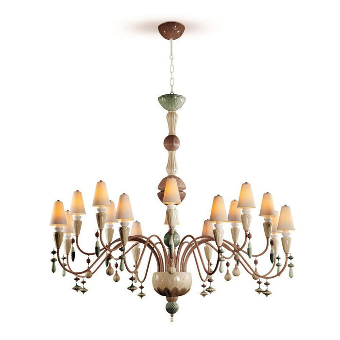 Lladro Ivy and Seed 16 Lights Chandelier Flat Model (US)