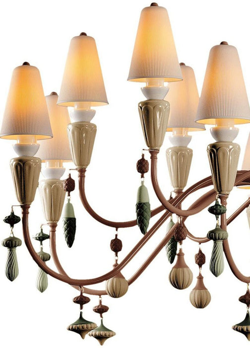 Lladro Ivy and Seed 16 Lights Chandelier Flat Model (US)