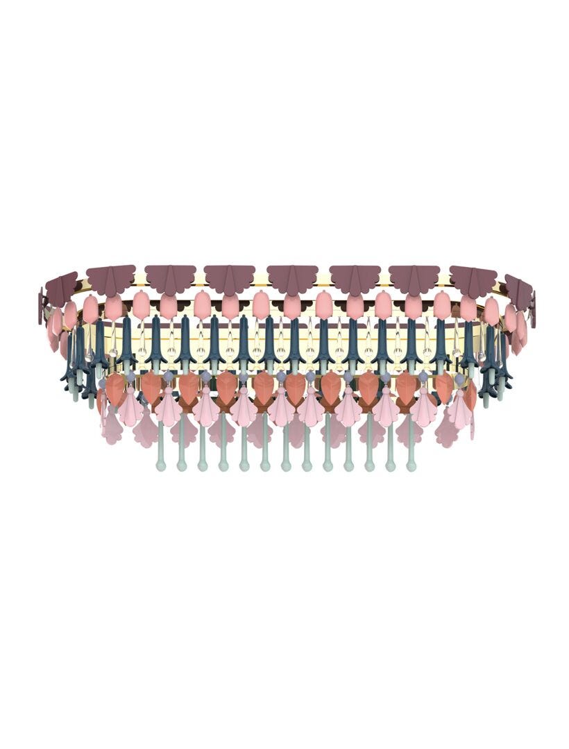 Lladro Seasons Chandelier Oval