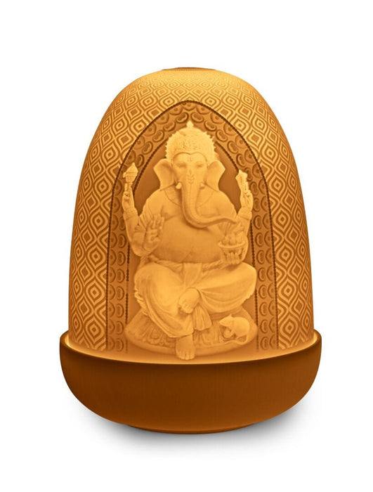 Lladro Lord Ganesha & Goddess Lakshmi Dome Lamp