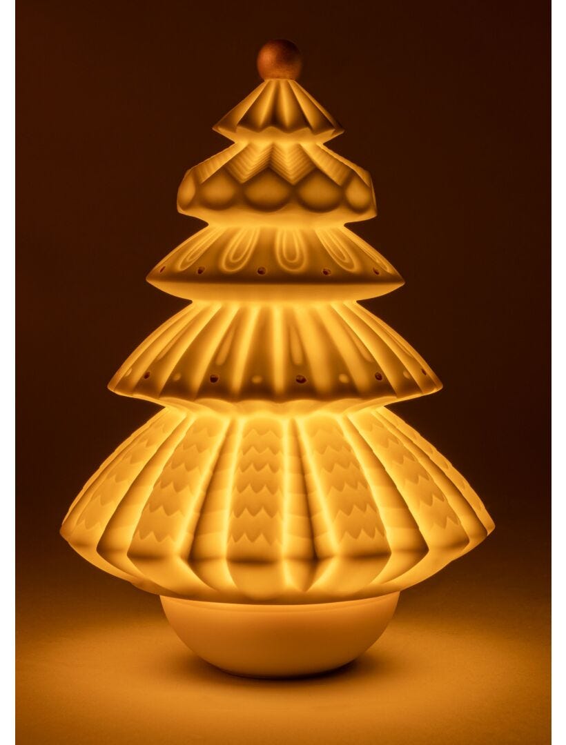 Lladro Christmas Tree Lamp