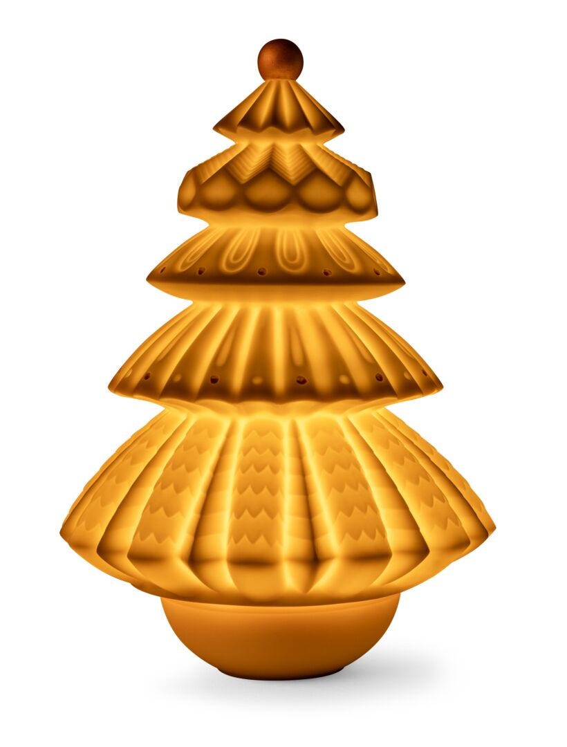 Lladro Christmas Tree Lamp