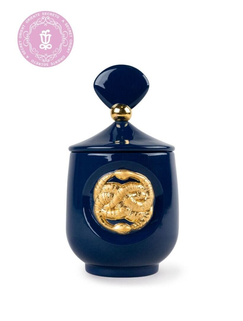 Lladro Snake Candle Luxurious Animals - A Secret Orient Scent