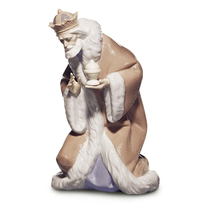 Lladro King Melchior Nativity Figurine-II