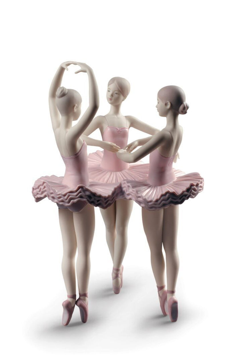 Lladro Our Ballet Pose Dancers Figurine