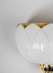 Lladro Ivy & Seed Wall Sconce White and Gold (US)