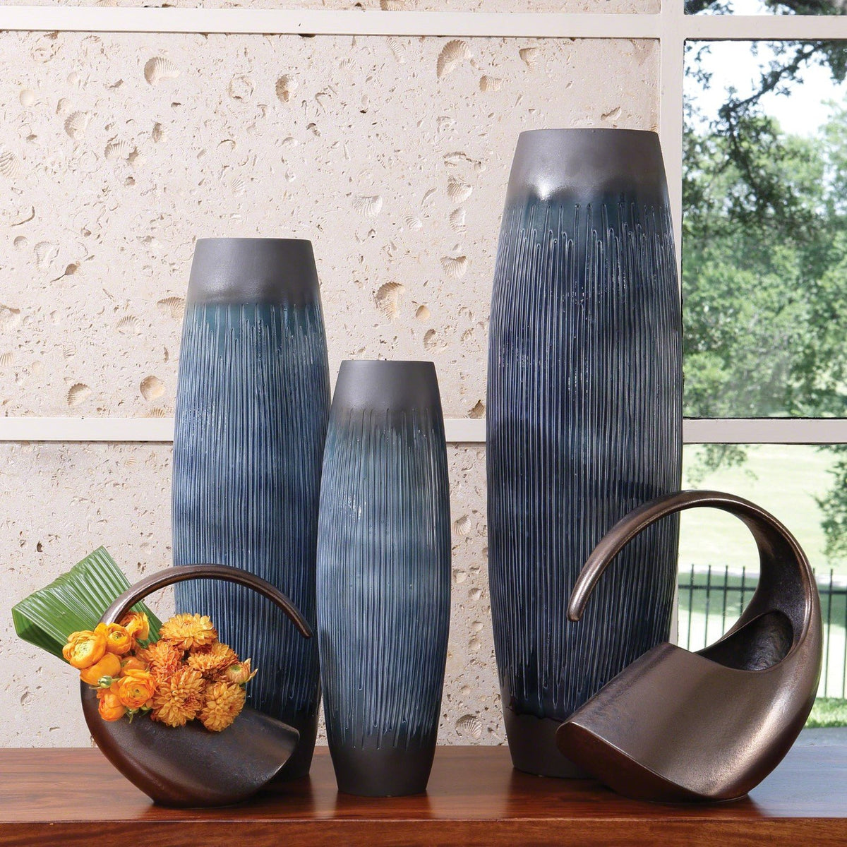 Global Views Ink Matchstick Vase