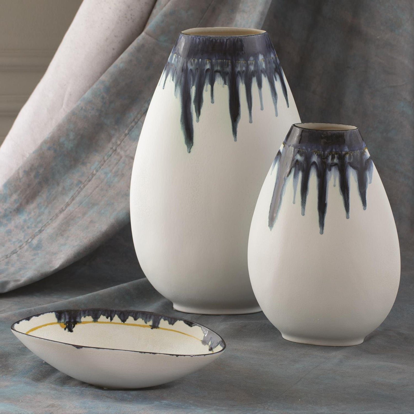 Global Views Glass Drip Vase