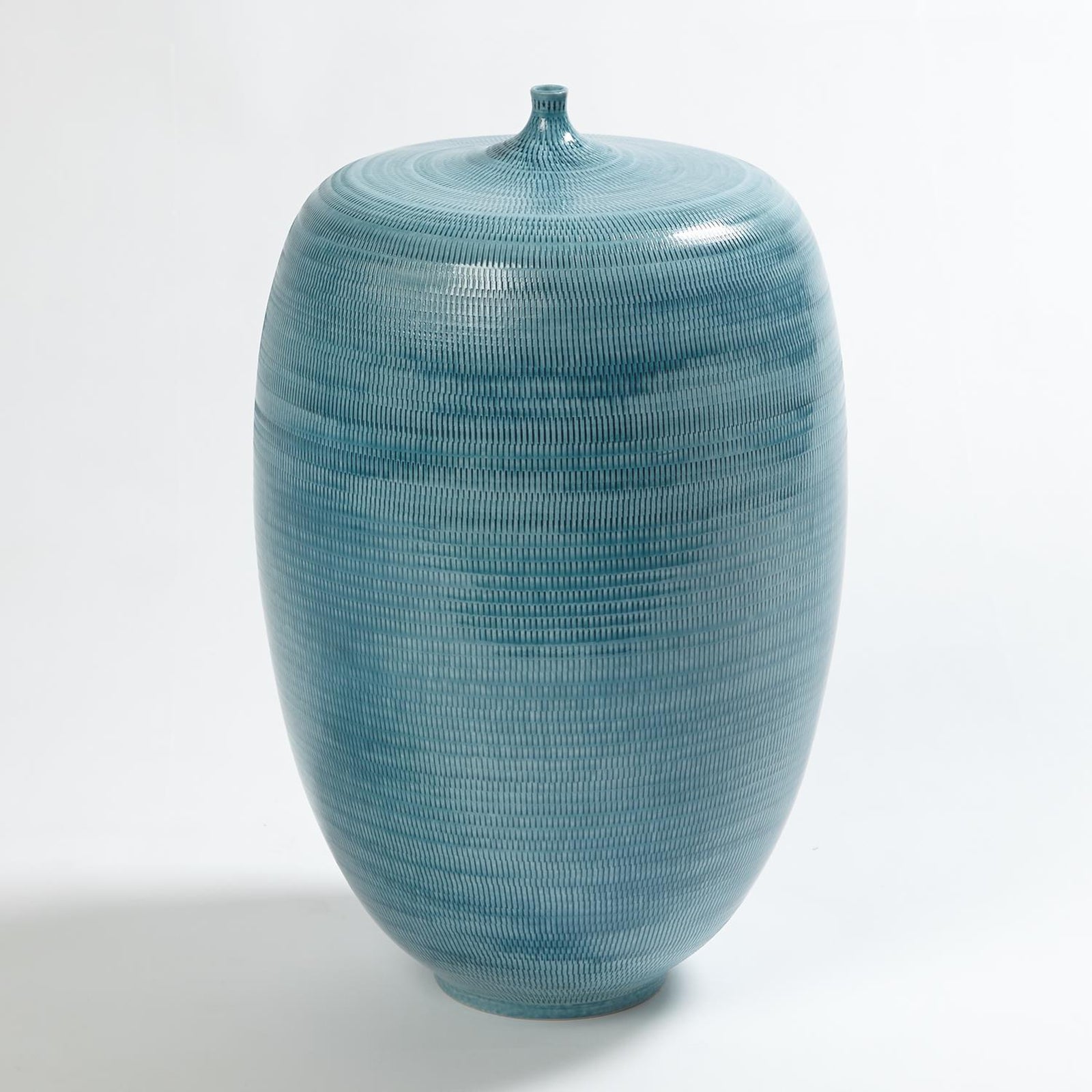 Global Views Sea Blue Fat Bottle