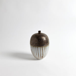 Global Views Reactive Bronze Stripe Vessel