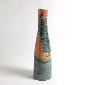 Global Views Watercolor Ringed Vase