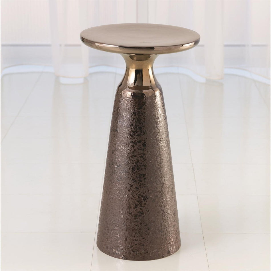 Global Views Meteor Taper Table Bronze