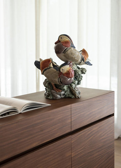 Lladro Mandarin Ducks Sculpture Limited Edition