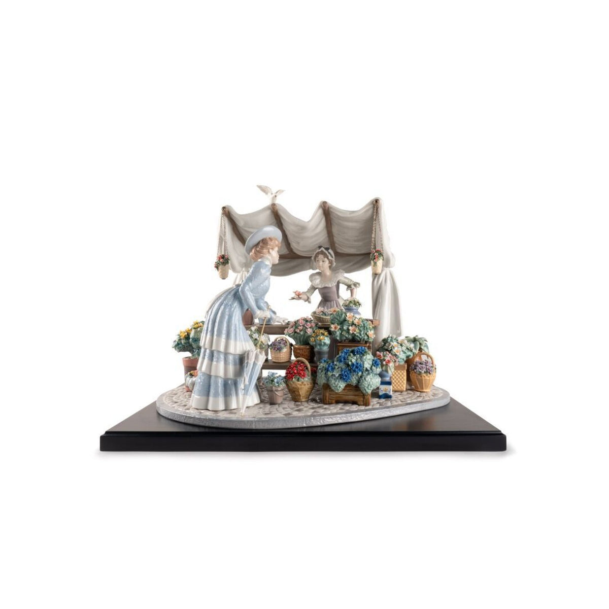 Lladro Flowers Market Sculpture Limited Edition