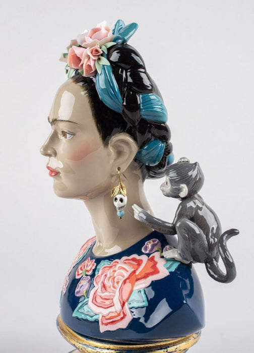Lladro Frida Kahlo Figurine Blue Limited Edition