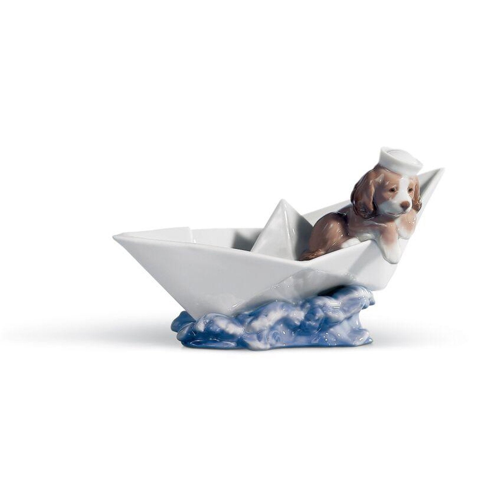 Lladro Little Stowaway Dog Figurine
