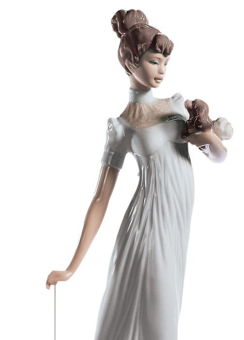 Lladro Traveling Companions Woman Figurine