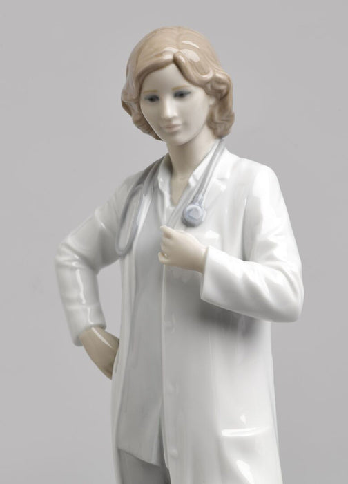 Lladro Female Doctor Figurine