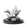Lladro Doves on A Cherry Tree Figurine