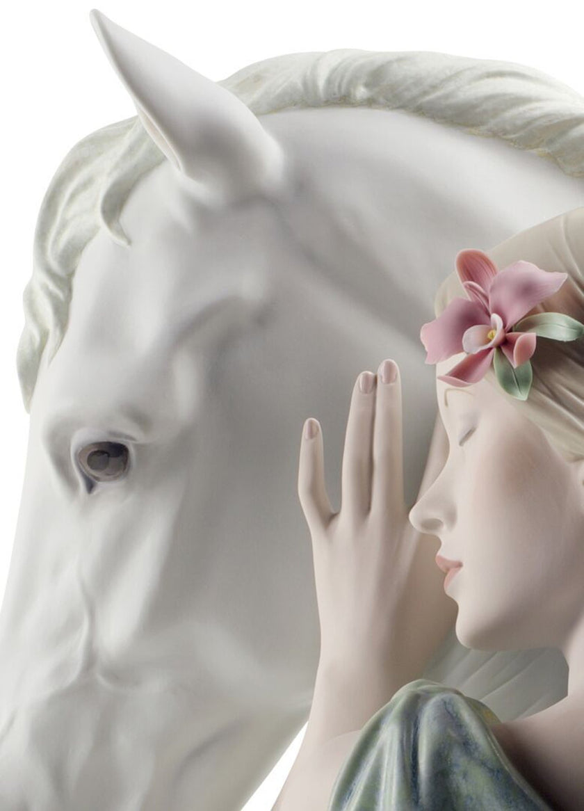 Lladro A True Friend Woman Figurine Limited Edition