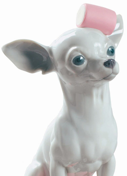 Lladro Chihuahua with Marshmallows Dog Figurine