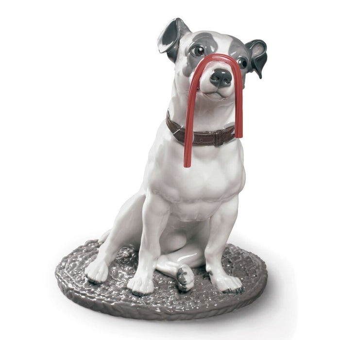 Lladro Jack Russell with Licorice Dog Figurine