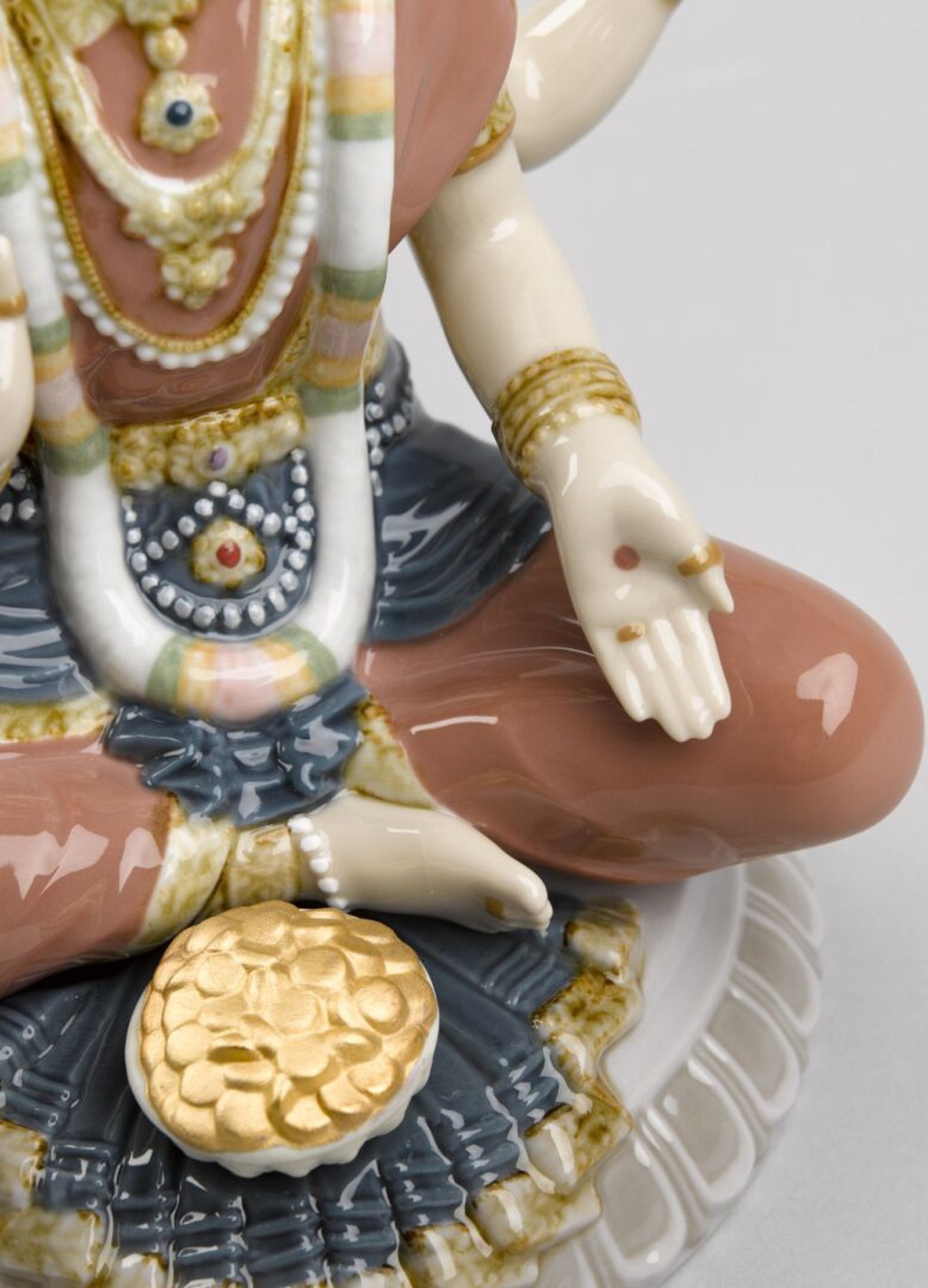 Lladro Goddess Sri Lakshmi Figurine