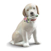 Lladro This Bouquet Is for You Dog Figurine