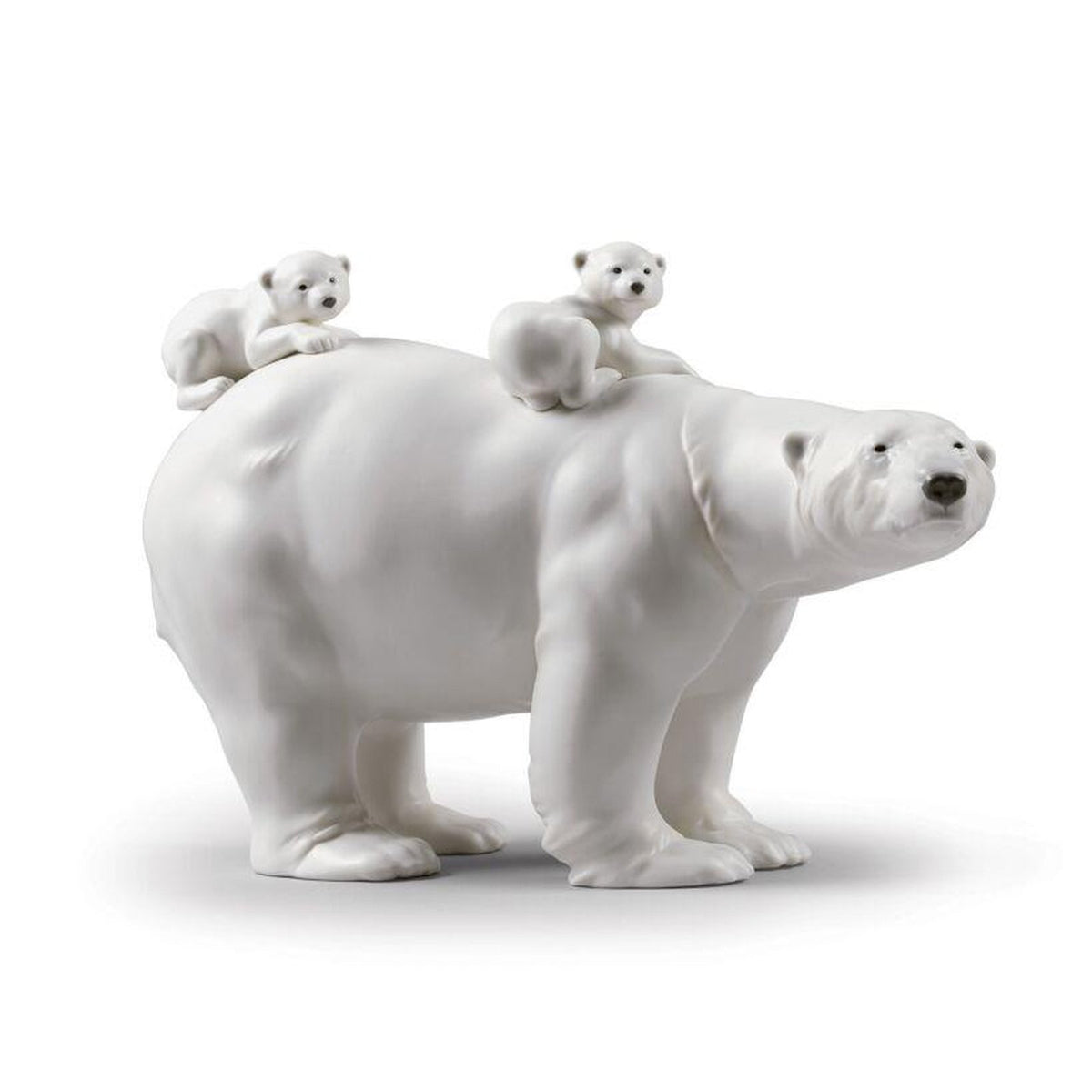 Lladro Mummy Bear and Babies Figurine