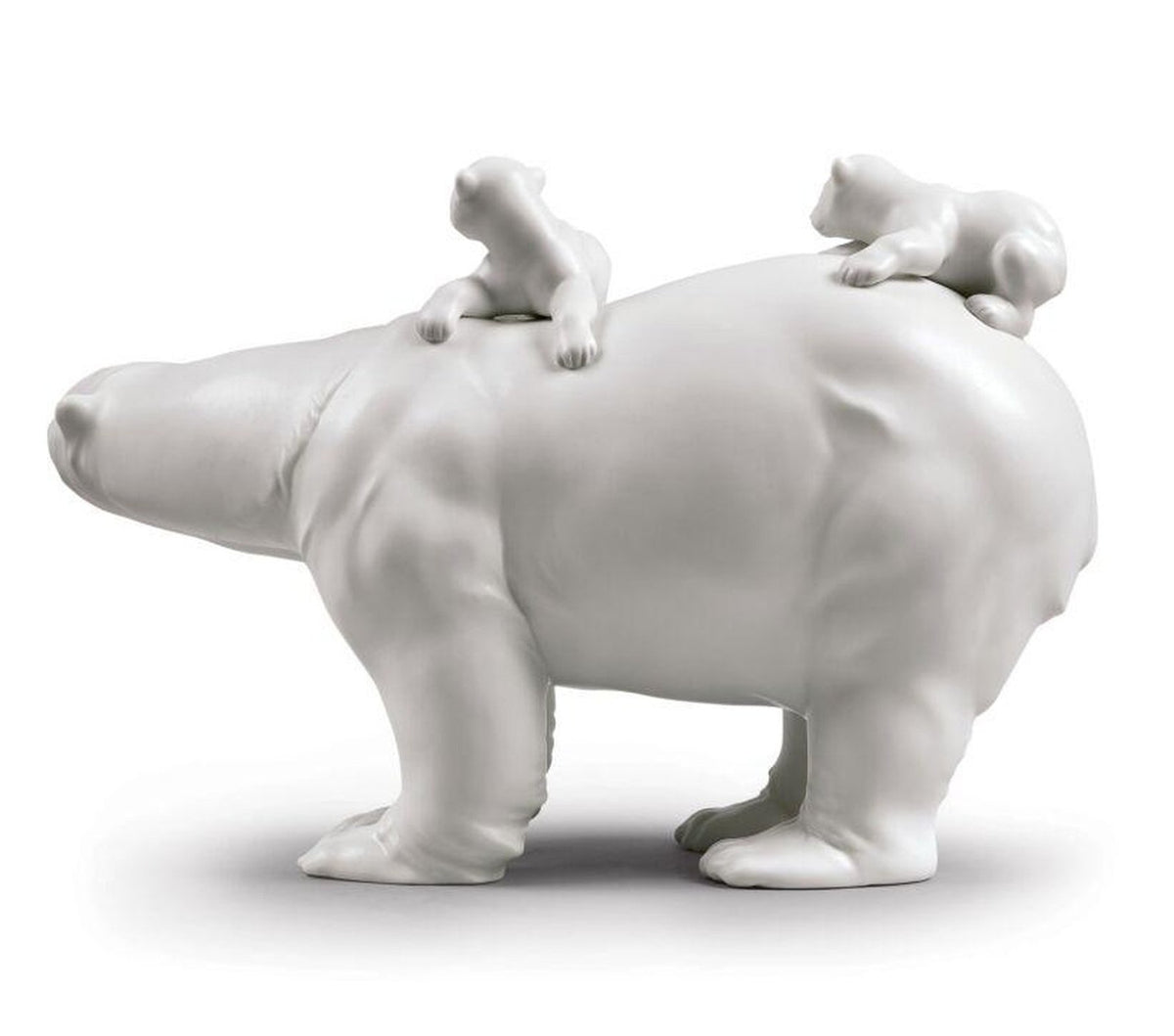 Lladro Mummy Bear and Babies Figurine