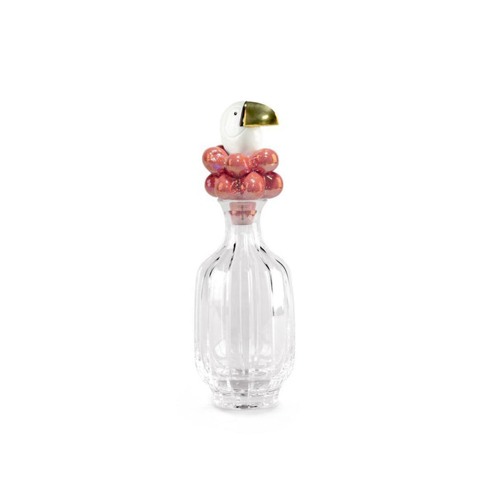 Lladro Toucan Glass Bottle Golden Luster