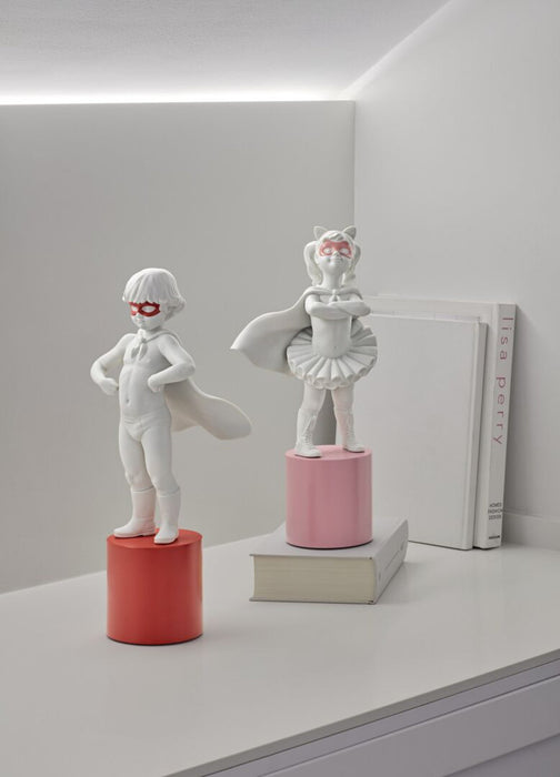 Lladro I'm a Superheroine Girl Figurine