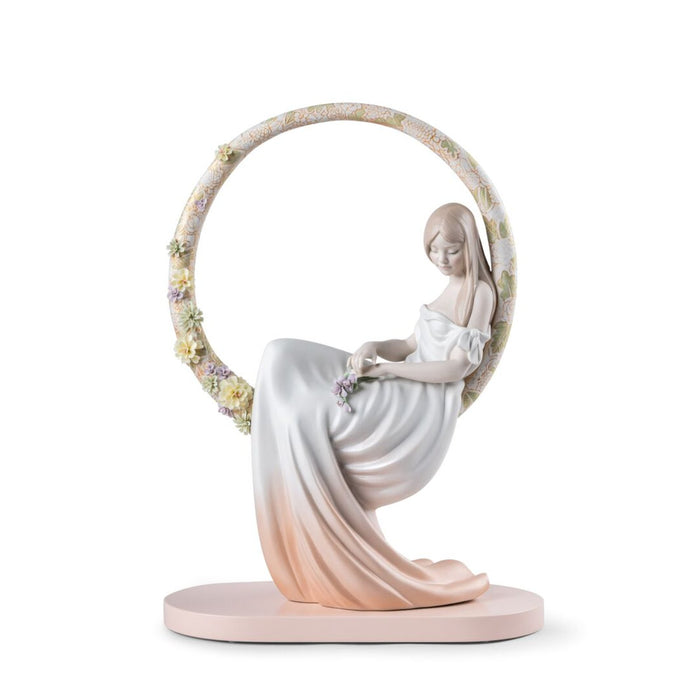 Lladro In her Thoughts Woman Figurine