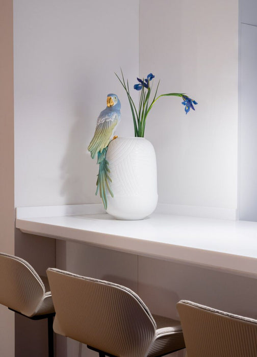 Lladro Macaw Bird Vase