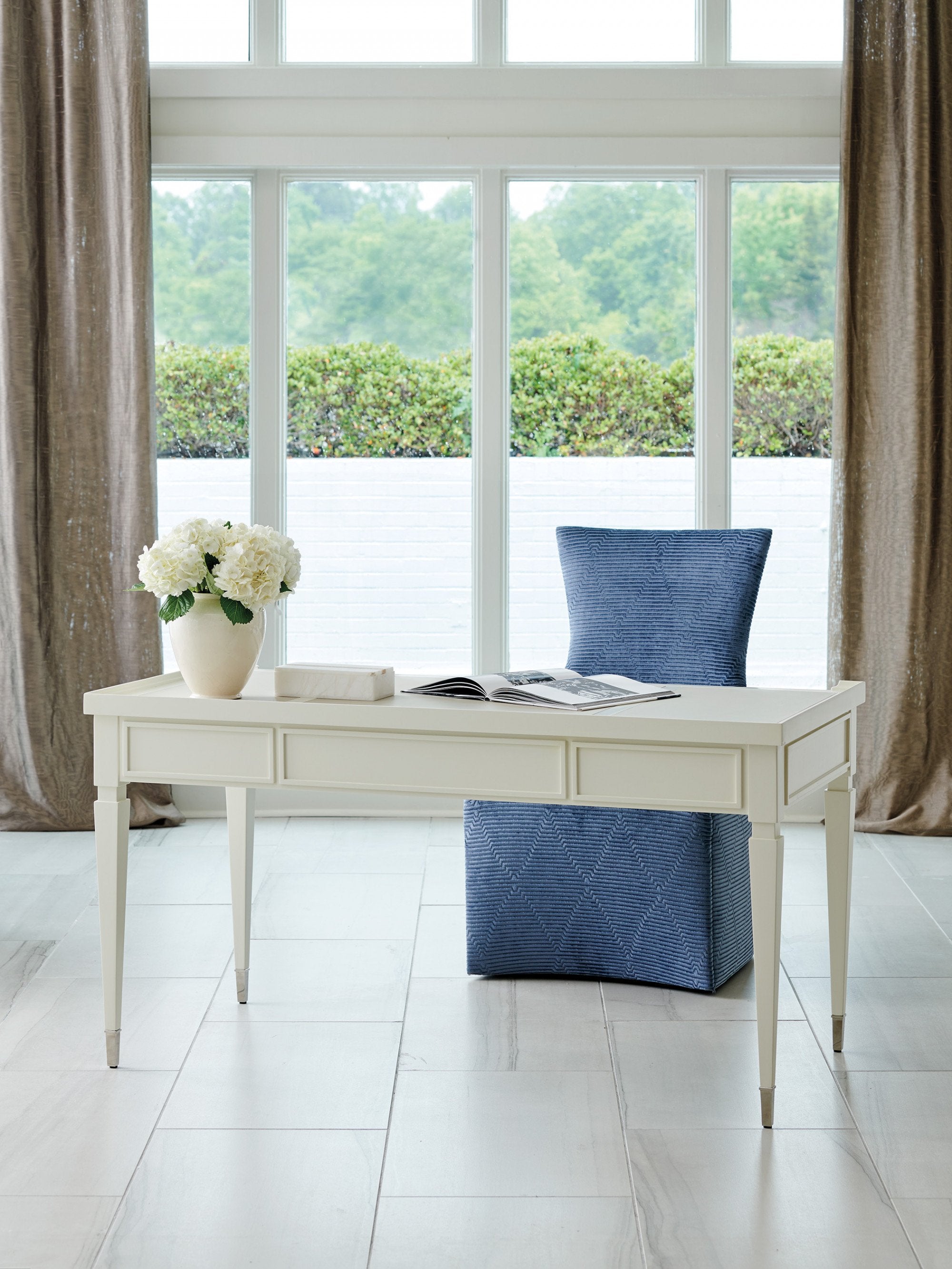 Sligh Studio Designs Camarillo Faux Shagreen Writing Desk