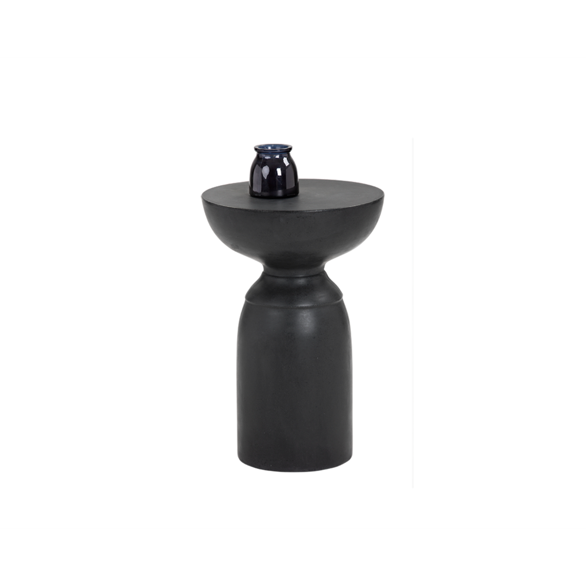 Sunpan Goya End Table Concrete - Black