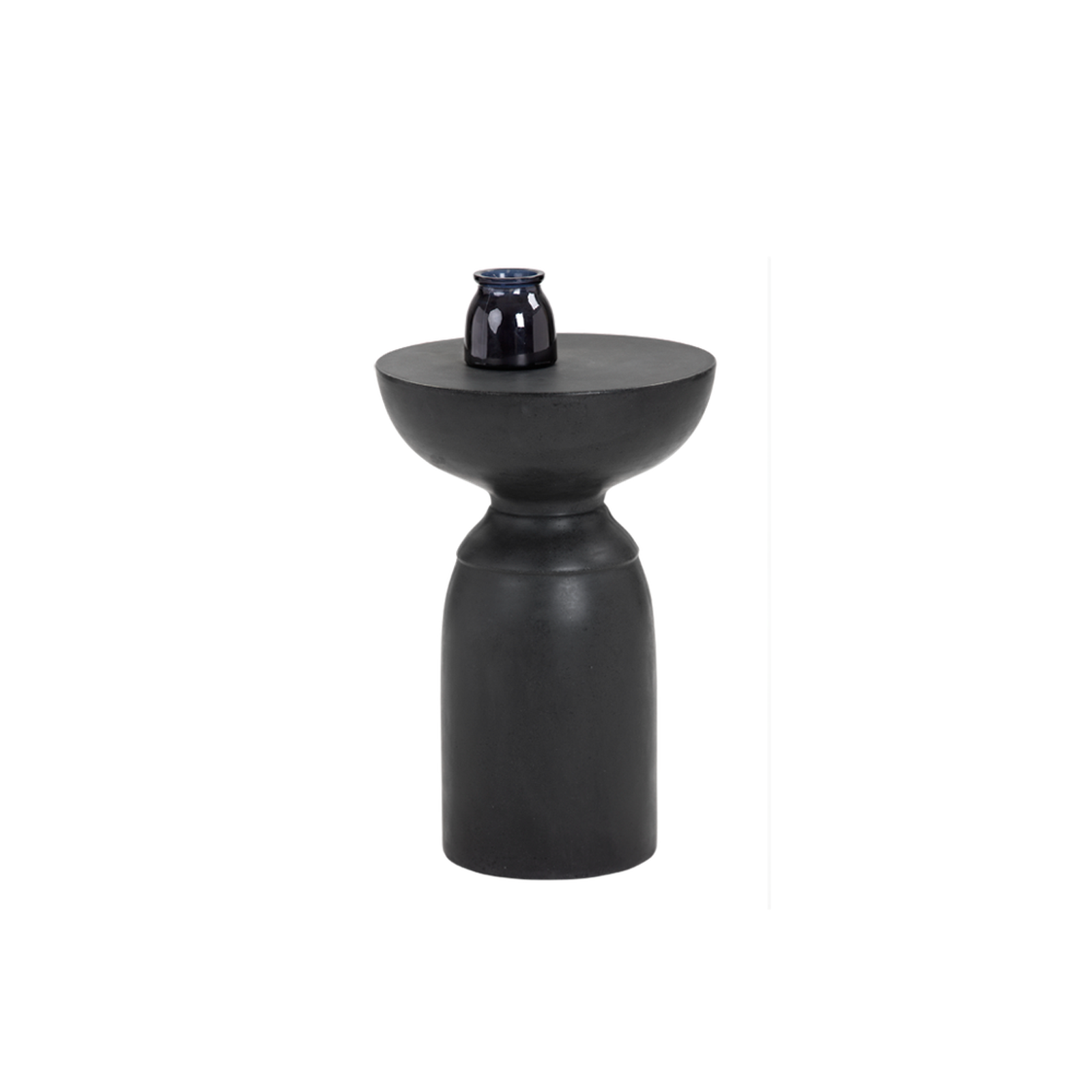 Sunpan Goya End Table Concrete - Black