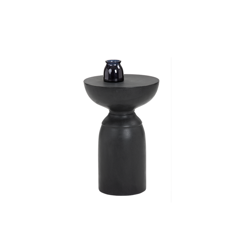 Sunpan Goya End Table Concrete - Black